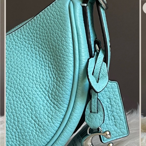 Coach Restored Luna Shoulder Bag • Silver/Faded Blue • Gently Used • Authentic - Picture 3 of 8